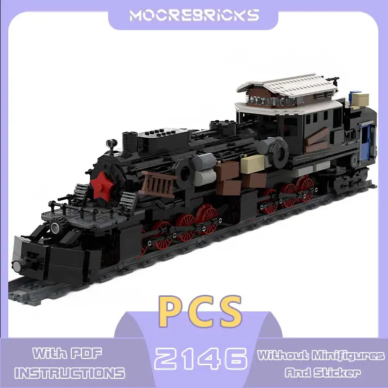 MOC-144469 Aurora Track Vehicle Building Blocks Famous Game Train Model Assembly Technology Bricks Children's Puzzle Gifts