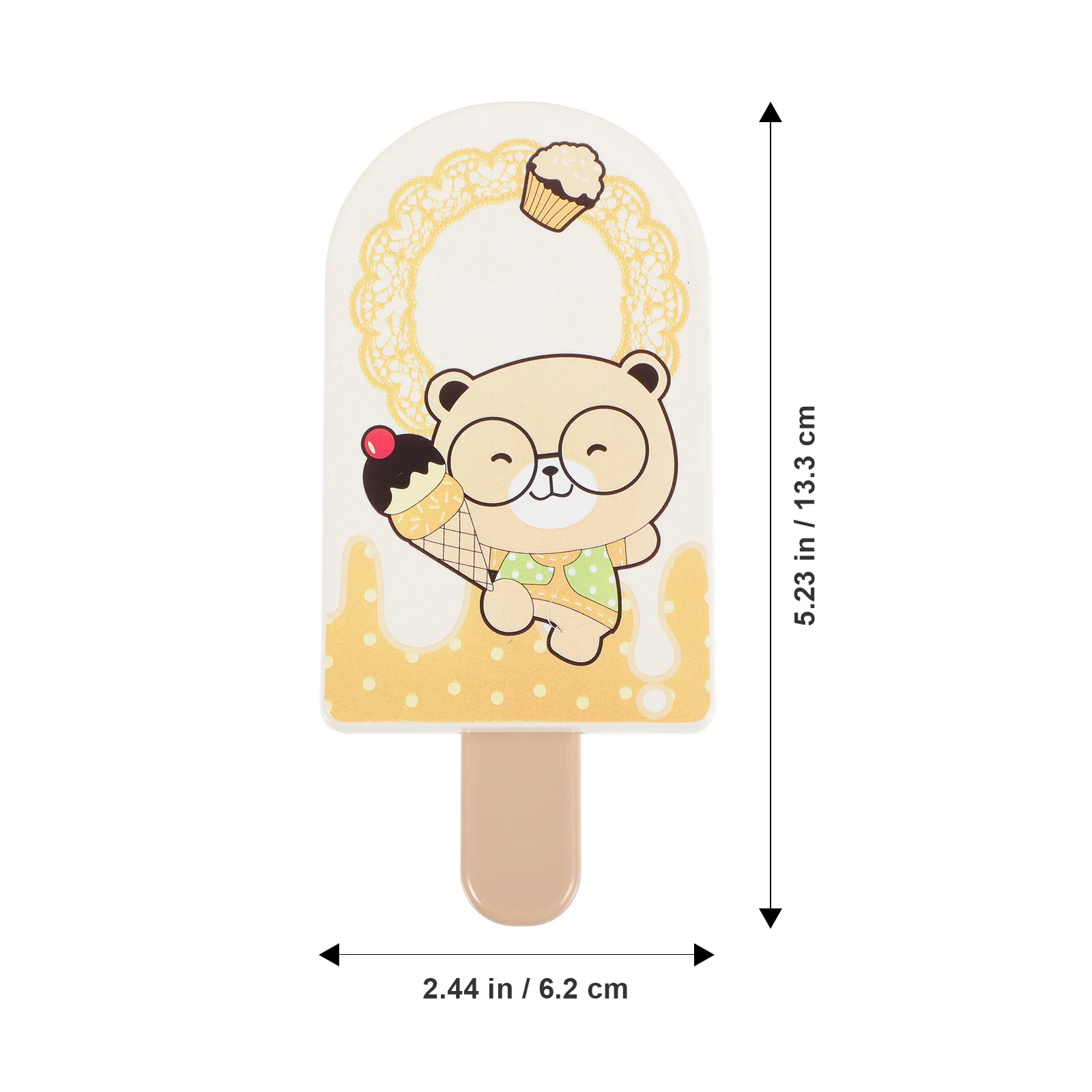 Lindo espejo compacto, espejo de maquillaje portátil plegable, tamaño pequeño de viaje para billeteras, bolsos, bolsillos, reflejo claro en cualquier momento y en cualquier lugar