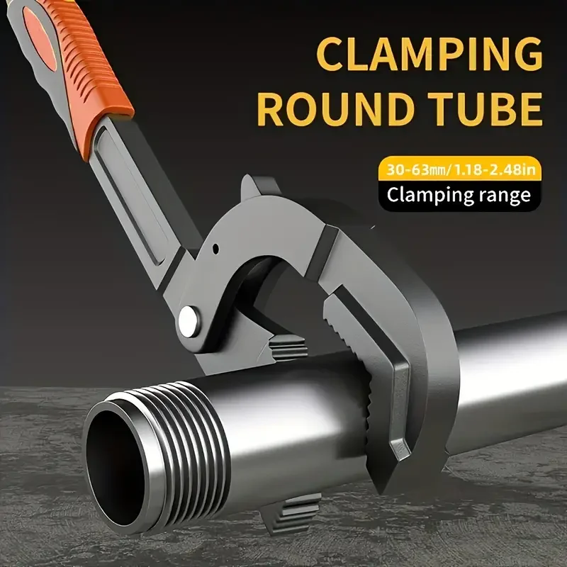 

Универсальный регулируемый трещоточный ключ (1 шт.), многофункциональный инструмент для ремонта, быстросъемные сантехнические клещи, ключ-флаппер