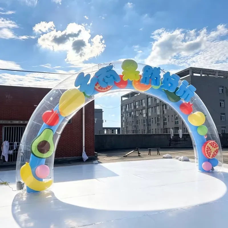 Custom Inflatable Arch for Marathon Outdoor Event Large Cartoon Advertising Decoration Opening Ceremony Gate Blow up Air
