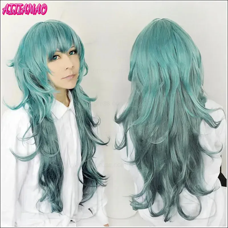 

Высококачественный парик для косплея Сен Такацуки Это из аниме «Токийский гуль», 80 см, градиентный цвет, термостойкий, с шапочкой для парика