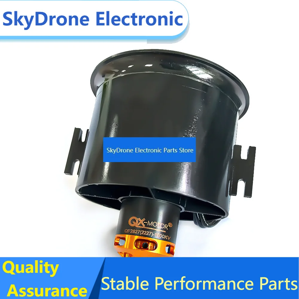 SkyDElQX-MOTOR 70mm Electronic Ducted Fan 12 Blades EDF With QF2827 2600KV 1800KV Brushless Motor 3-6S For RC Jet Model Pa