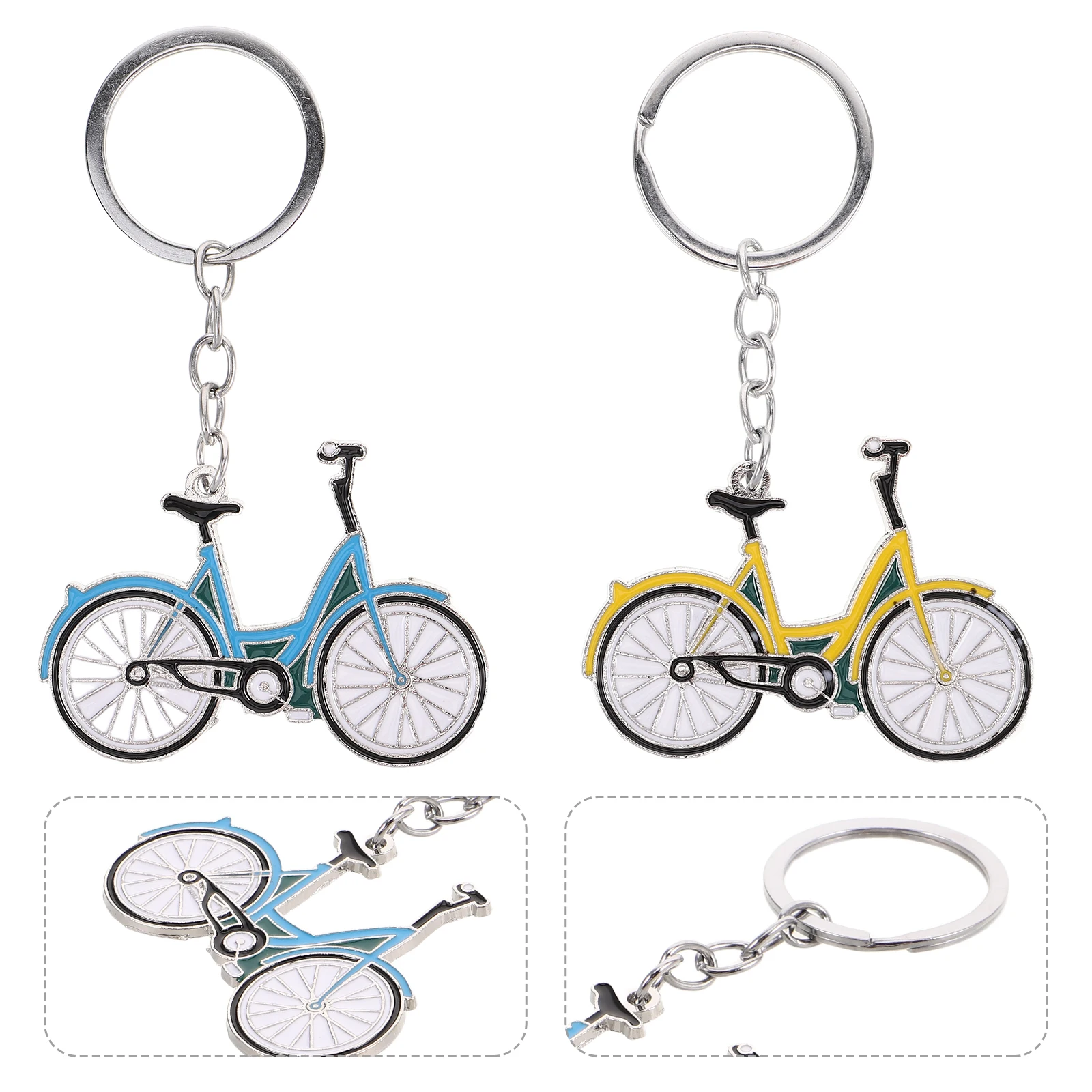 

8pcs Bicycle Keychain Metal Fashionable Lightweight Fun Functional Accessories For Students Cyclers Mountain