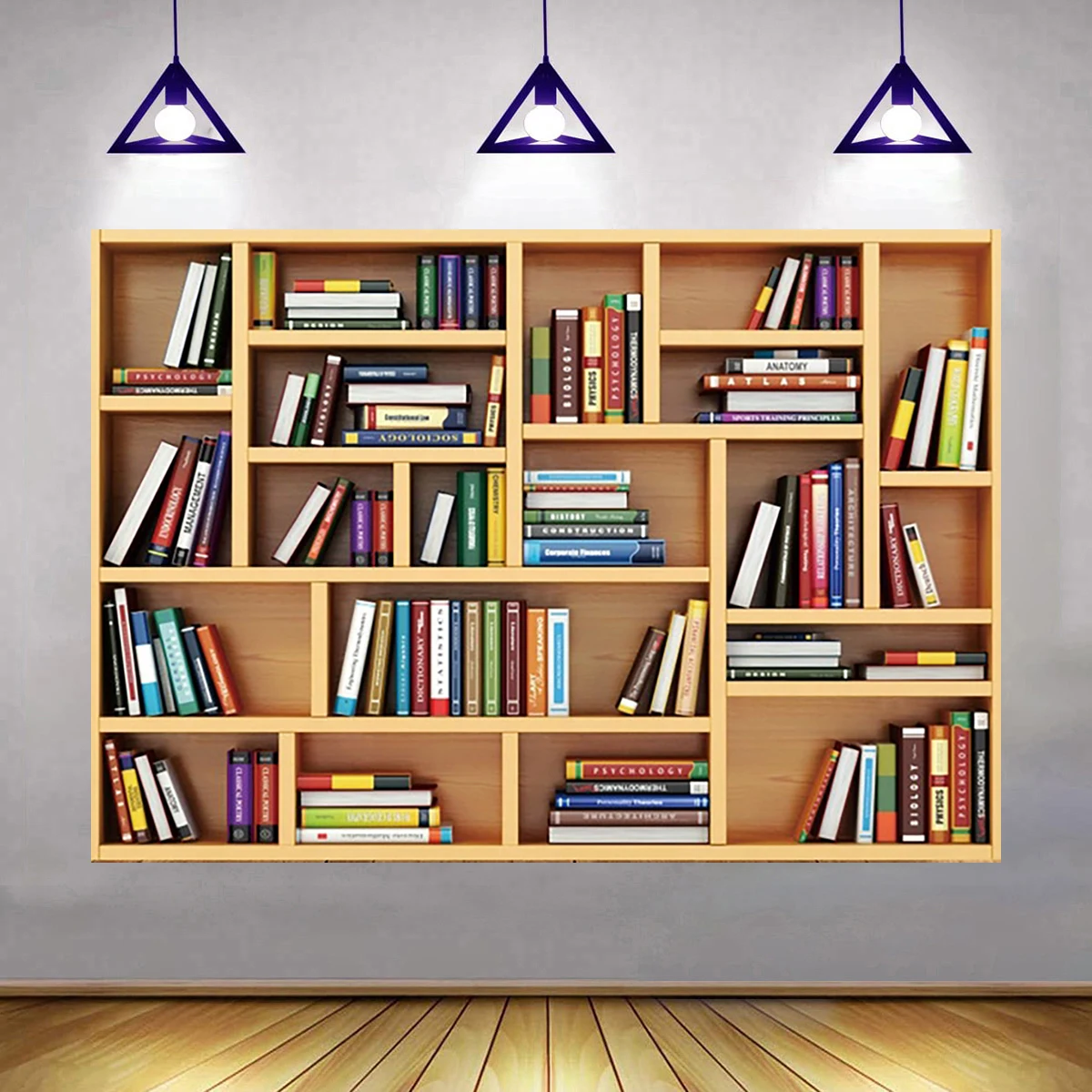 White Bookshelf Backdrop Bookcase Photography Office Background Video Conference Zoom Banner School Wall Room Decorations