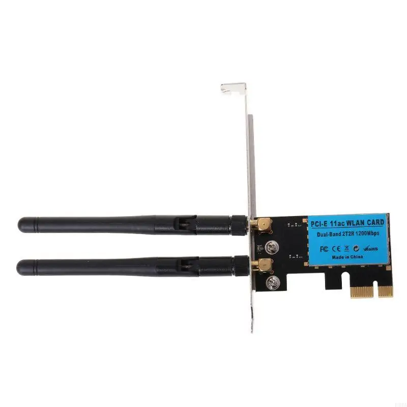 Scheda WiFi PCIe F3MA per PC Scheda rete wireless dual band (2,4 Ghz 5,8 Ghz)