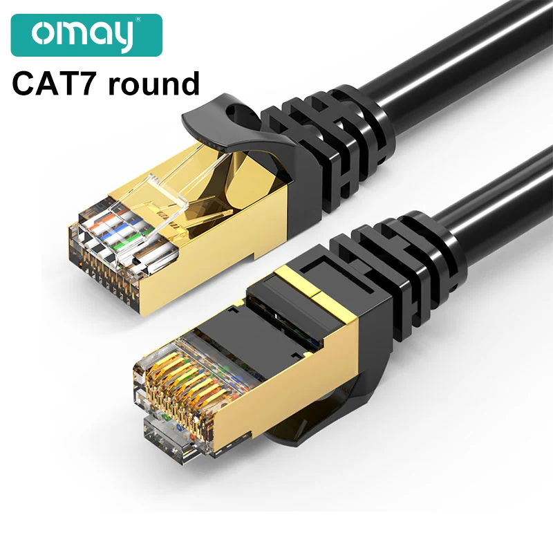 OMAY Ethernet-kabel RJ45 Cat7 Lan-kabel UTP-netwerkkabel voor compatibel patchsnoer voor modemrouter