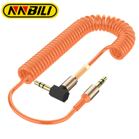 NNBILI 3.5 Jack AUX Audio Cable 3.5 mm to 3.5mm Jack Audio Cable Car Aux Cord For Phone Car Speaker Jack 3.5 Spring Audio Cables