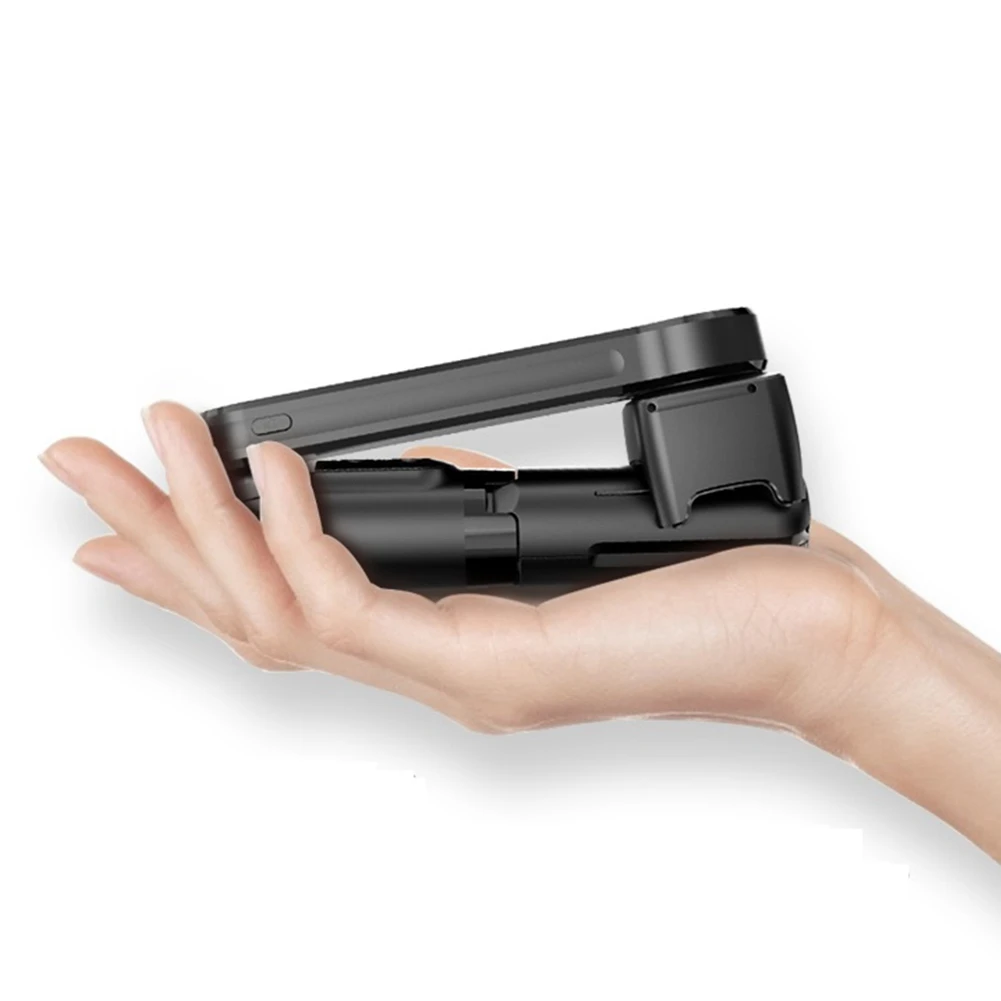 N91R-Phone Stabilizer Telescopic Gimbal Stabilizer With Fill Light Wireless Selfie Stick Handheld Mini Gimbal Bracket