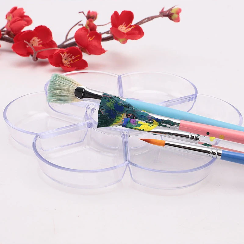 Ceramic Imitation Plum Blossom Palette Plastic Watercolor Painting Traditional Chinese Painting Compartments Pigment Palette
