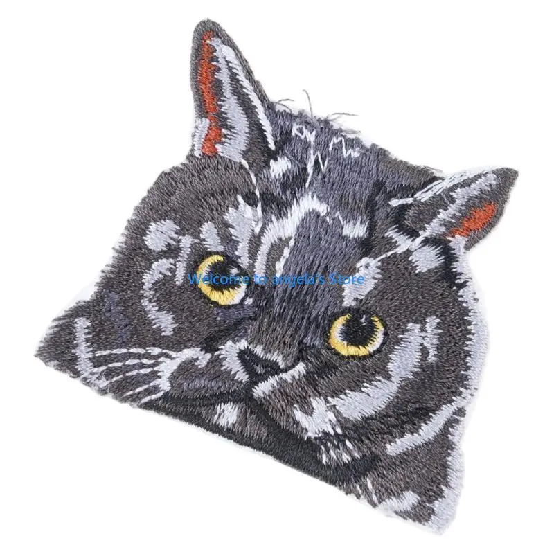 

X4YC долговечность кошки вышивка нашивки одежда модные украшения аппликации