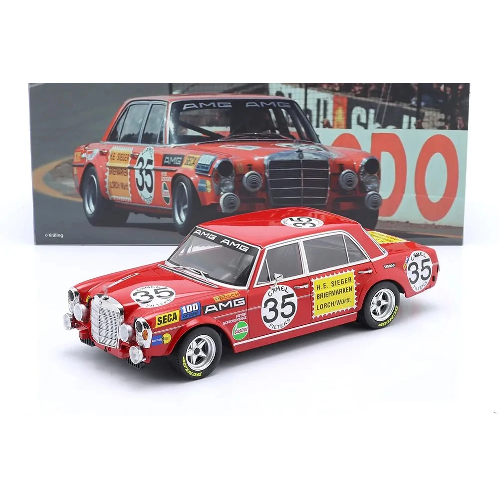 werk83-1-18-300-sel-68-amg-35-1971-sudwestpokal-hockenheim-helmut-kelleners-modele-de-voiture-en-alliage-moule-sous-pression-objet-de-collection-cadeau