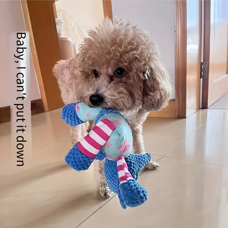 Juguete peluche interactivo con sonido para perros y gatos, dental y resistente - imagen 2