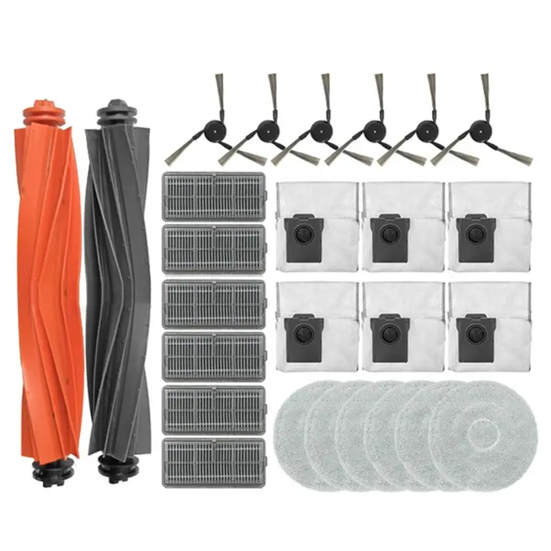 

Комплект аксессуаров AT05-26PCS для робота-пылесоса Dreame X40 Pro Ultra: мешки для пыли, салфетки для влажной уборки, фильтры, щетки, запасные части