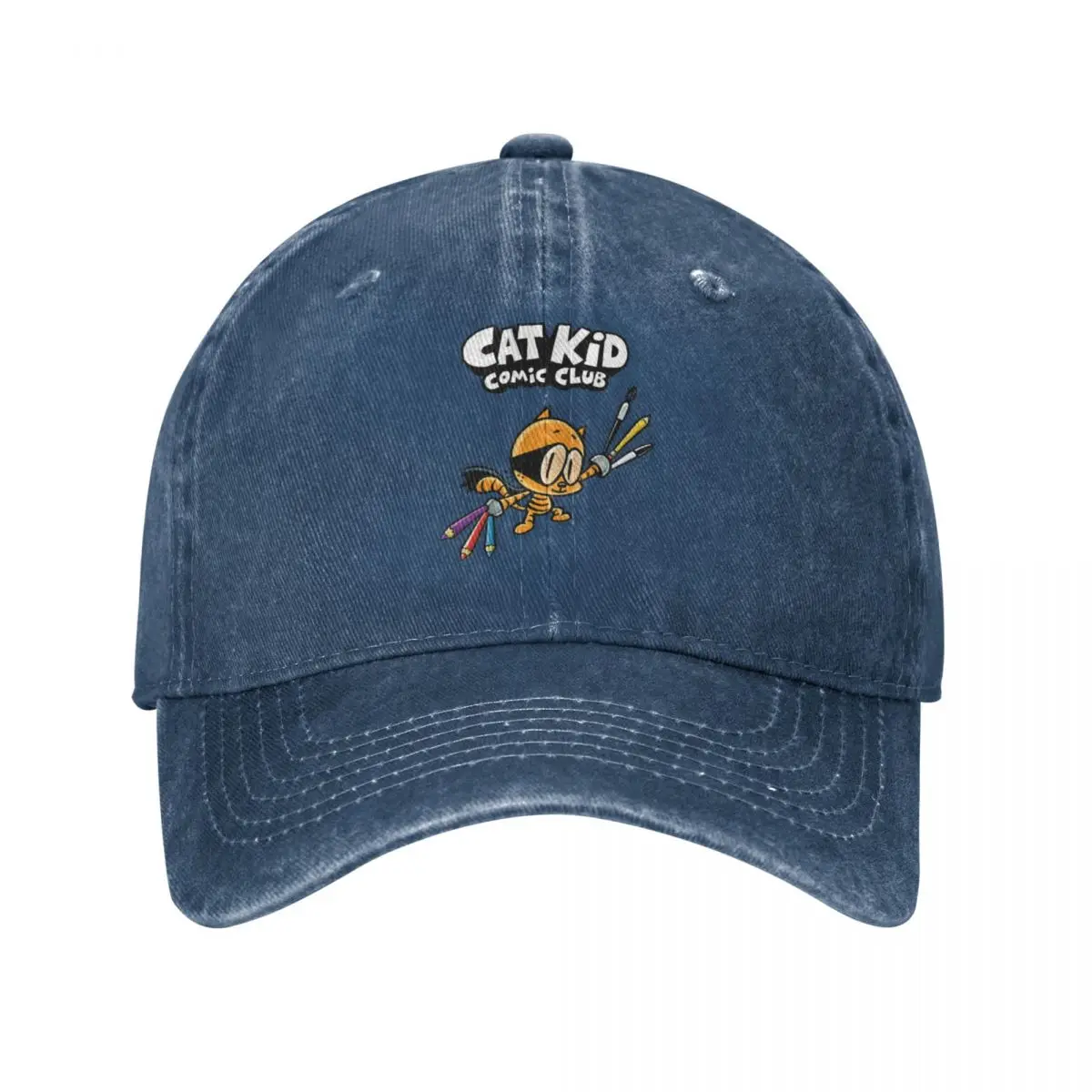 Cat Kid Comic Club Baseball Cap Hat Man Luxury Funny Hat Military Tactical Caps Cap Women'S Men'S