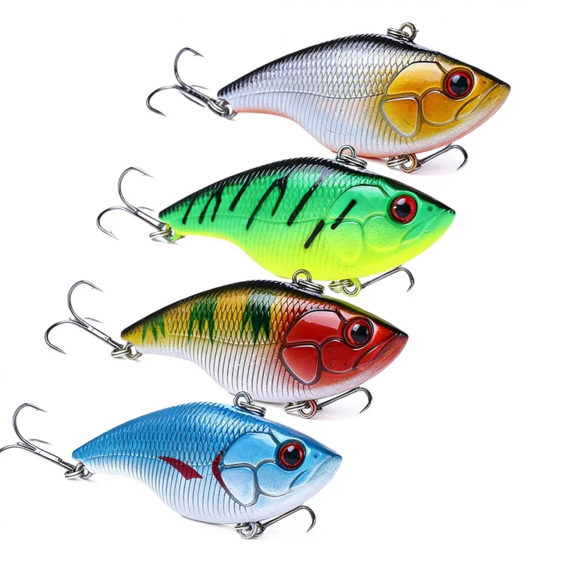 

5 см, 18 ГЛ, погружная приманка VIBLure с погремушками, вибрирующая бионическая поддельная приманка для пресноводной и морской рыбалки, жесткая приманка