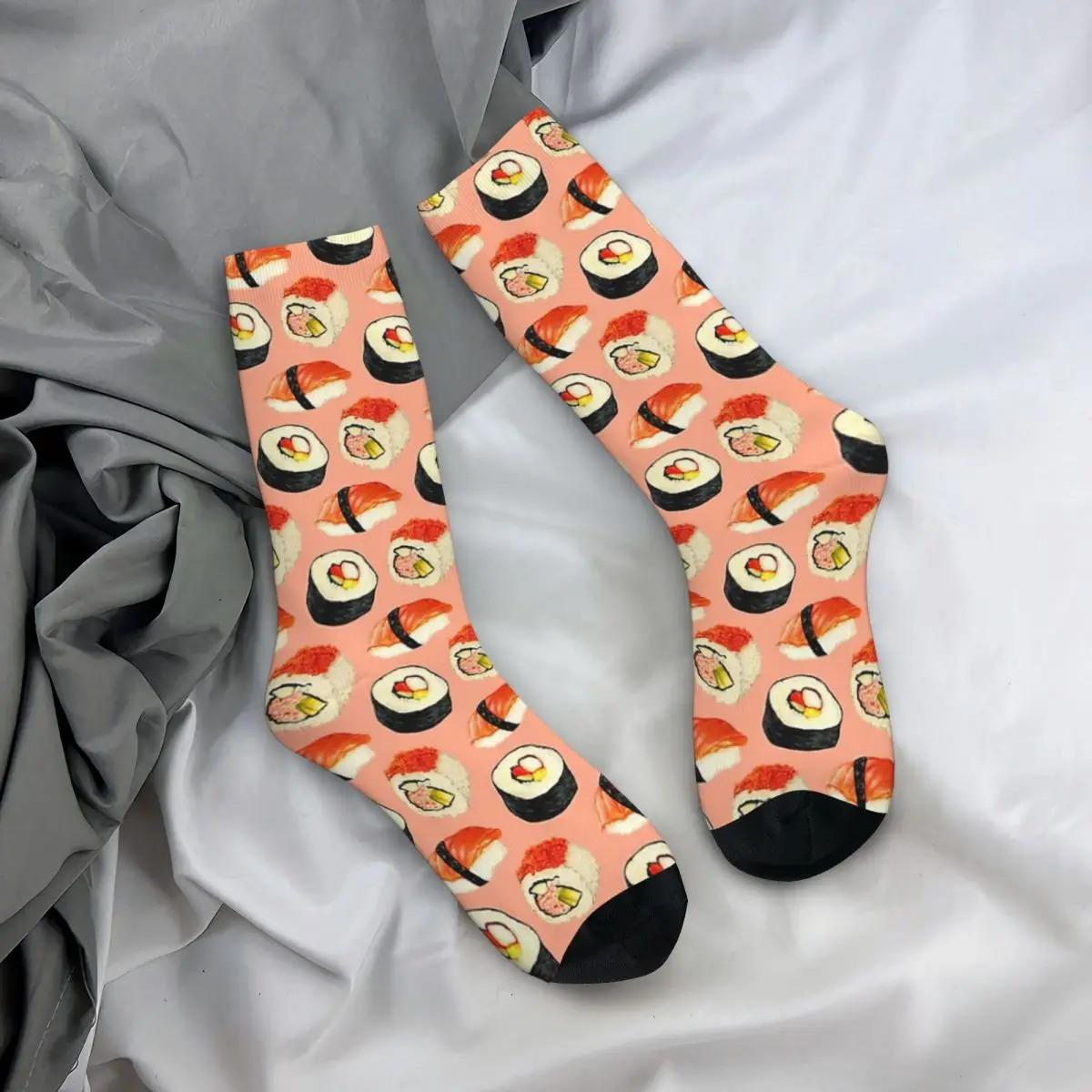 Sushi Muster-Rosa Erwachsene Socken, Unisex socken, männer Socken frauen Socken