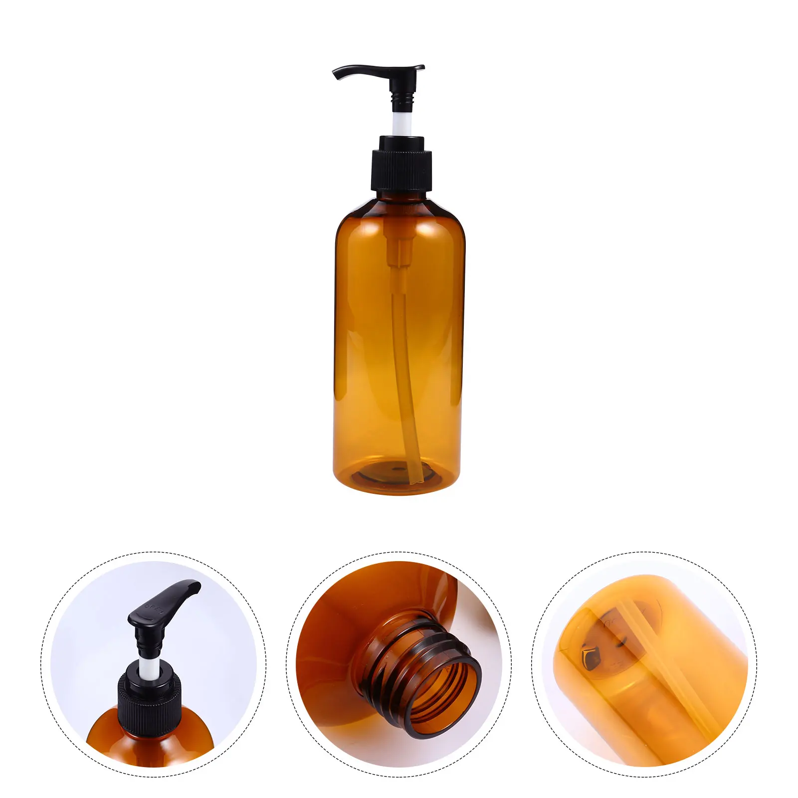 

6Pcs Lotion Press Bottles Sub Packaging Dispensers 300ml Travel Refillable Containers for Shampoo Essence Moisturizer
