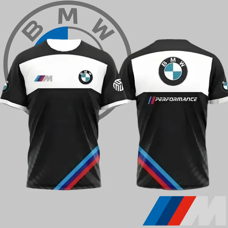 

Мужская быстросохнущая футболка BMW, новинка 2025, высококачественный роскошный автомобильный бренд с короткими рукавами, летний повседневный спортивный топ для внедорожного мотоцикла