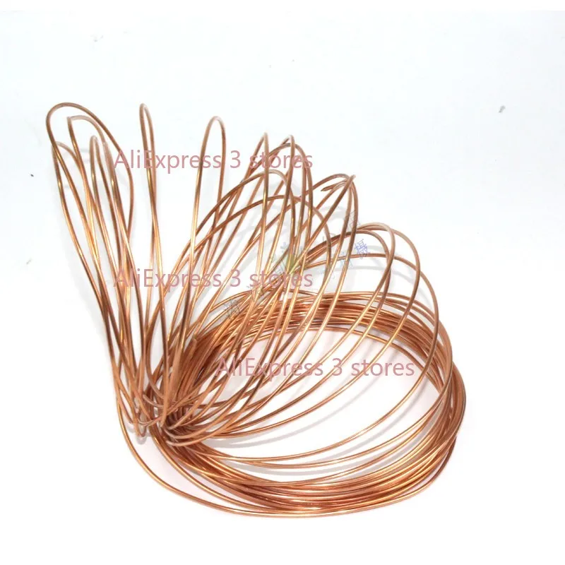 Tubo capillare in rame diametro esterno 1 metro 1.6/1.8/2/2.2/2.5/3/3.5/4/5mm per parti di refrigerazione del dispositivo di raffreddamento dell'aria condizionata