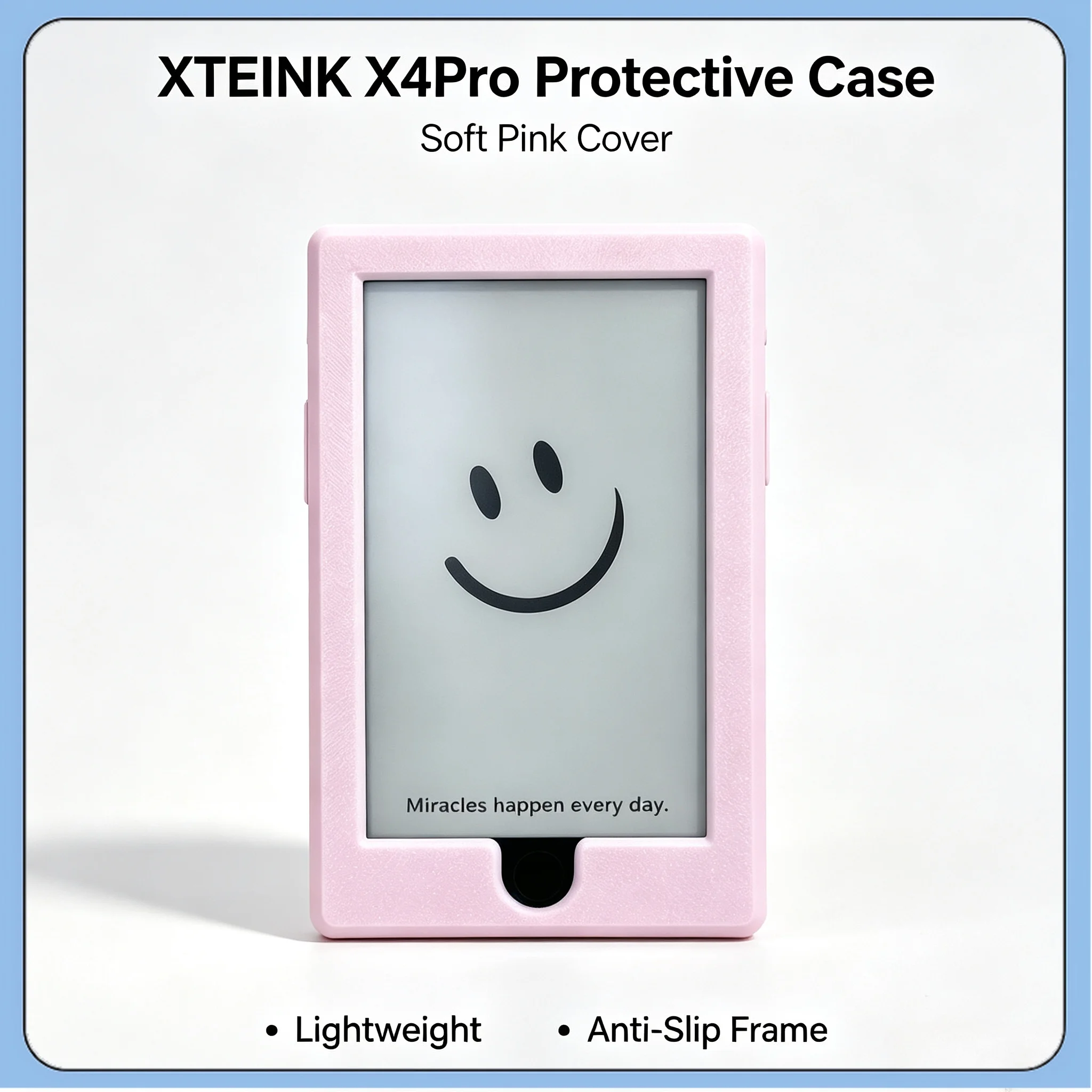 For The XTEINK X4 Pro 4.3-inch E-Reader Full-Body Protective Case All-Round Shockproof Scratch-Resistant Drop-Proof Soft-Edged