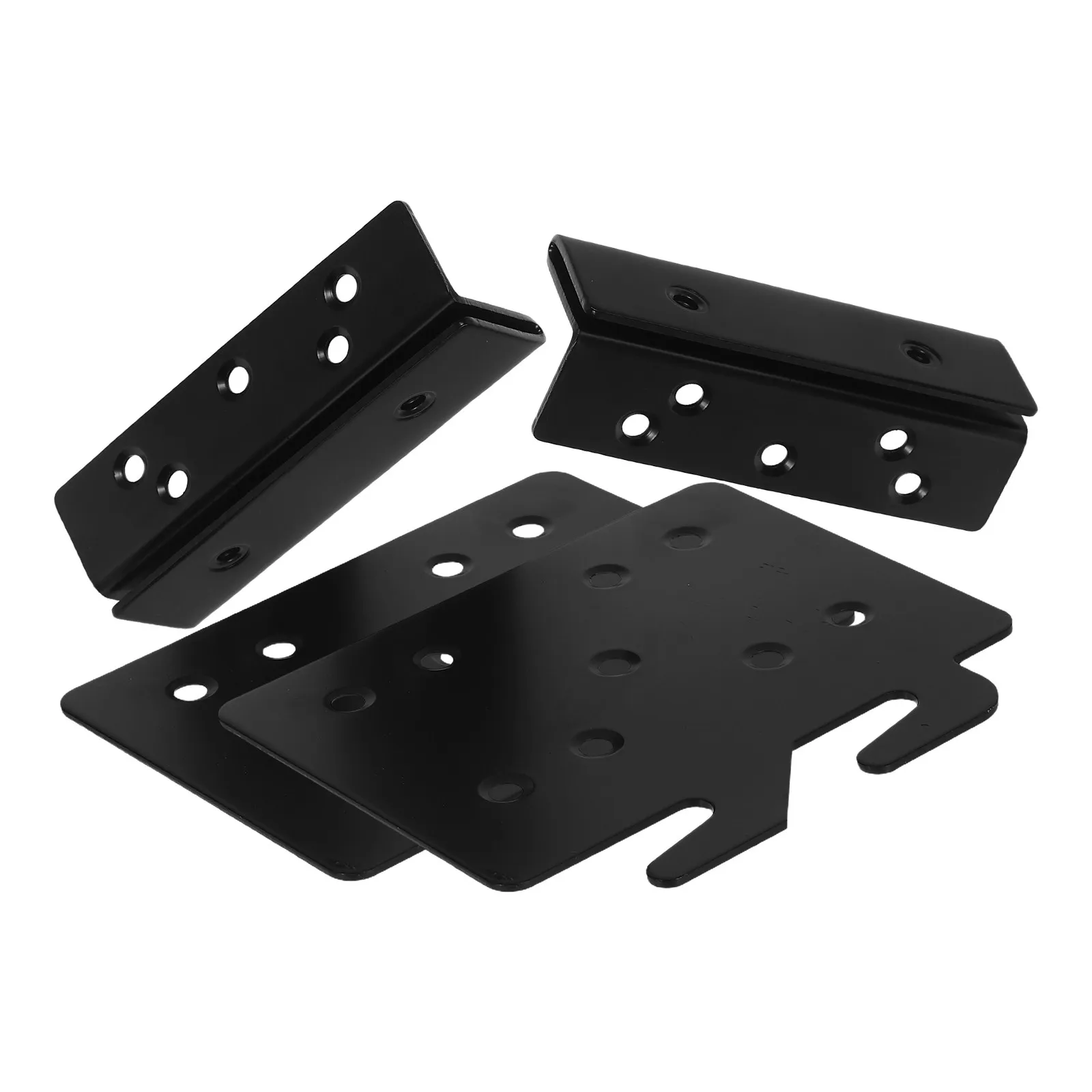 1Set Bed Rail Hook Iron Heavy Duty Mounting Bracket Bed Frame Connector Headboard Attachment Kit Rail Fasteners Replacement