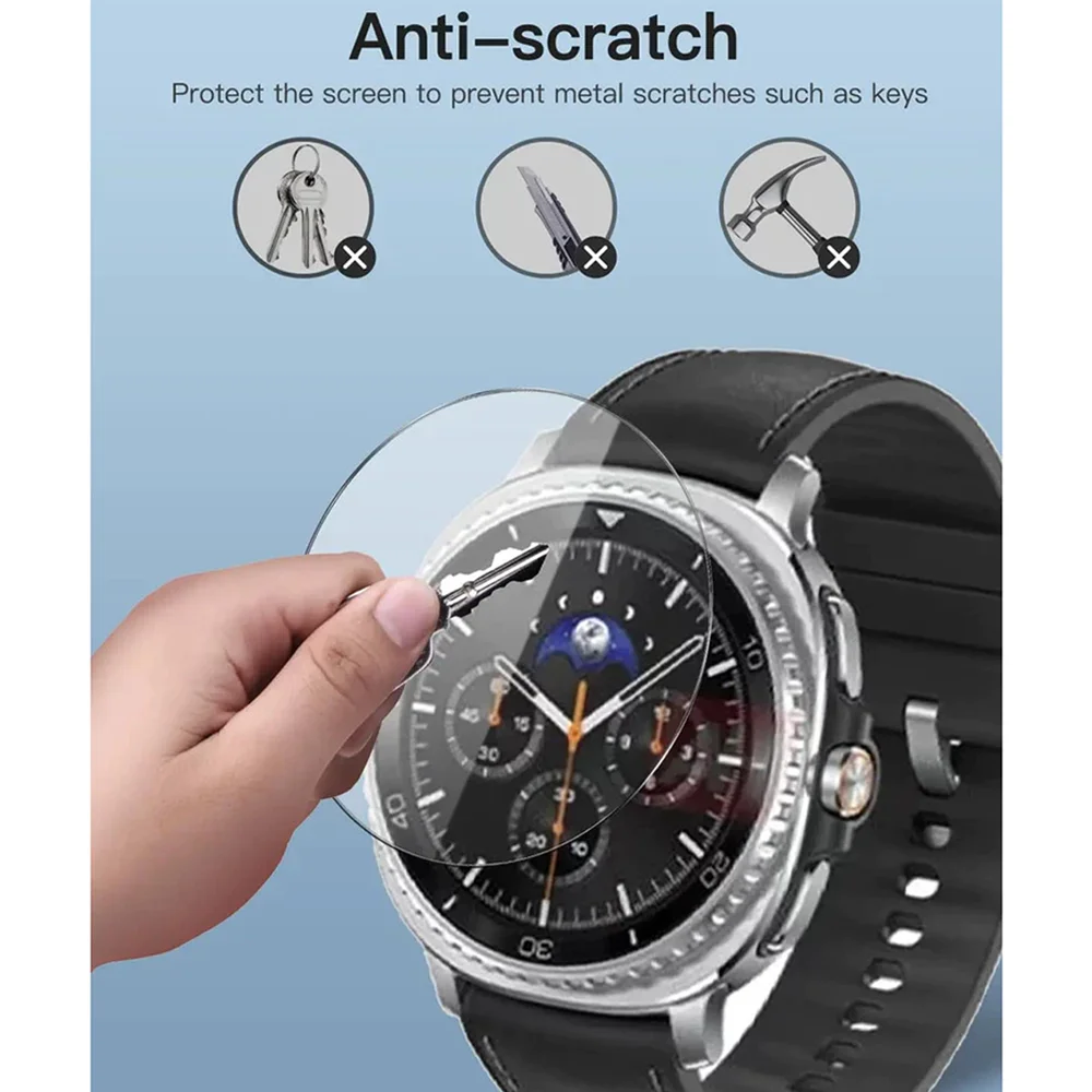 1-5Pcs Tempered Glass for Samsung Galaxy Watch 8/8 classic 40mm 44mm SmartWatch Screen Protector  Glass Easy to Install Film