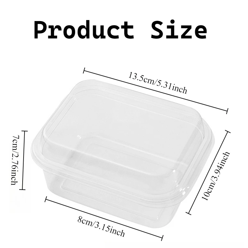 10/20PCS Usa E Getta Borsa Quadrata Copertura Trasparente Torta Scatola Tiramisù Latte di Soia Torta Gelato Frutta Snack con Coperchio scatola di immagazzinaggio