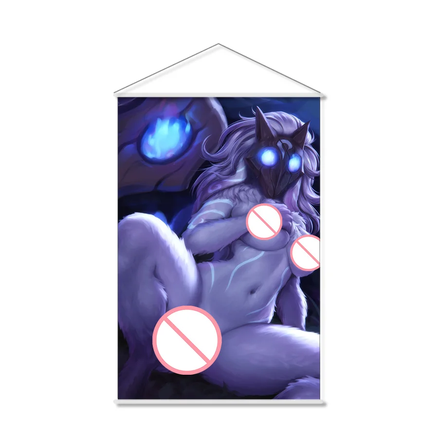 Sexy Kindred Lamb Eternal Hunters Anime Wall Scroll Hanging Poster Home Decor Painting