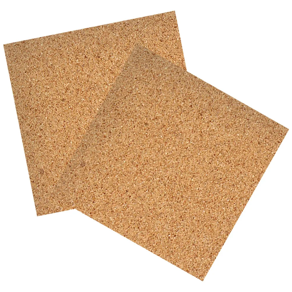 2Pcs Cork Message Board High-Grade Wood Multi-Function Wall Bulletin Board for Photo Display and Home Office Decoration