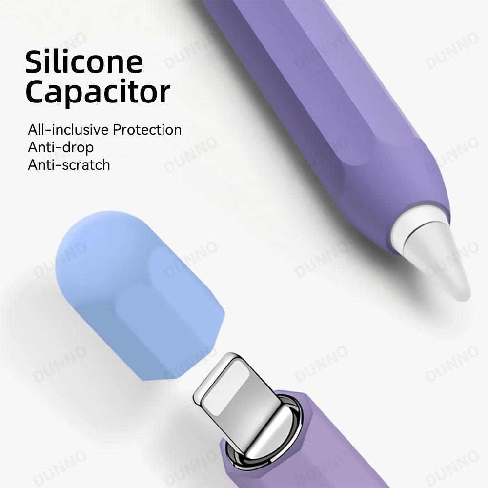 Astuccio per matite per Apple Pencil 1a 2a generazione per iPad Apple Pencil Stylus Pen Cover protettiva in Silicone morbido