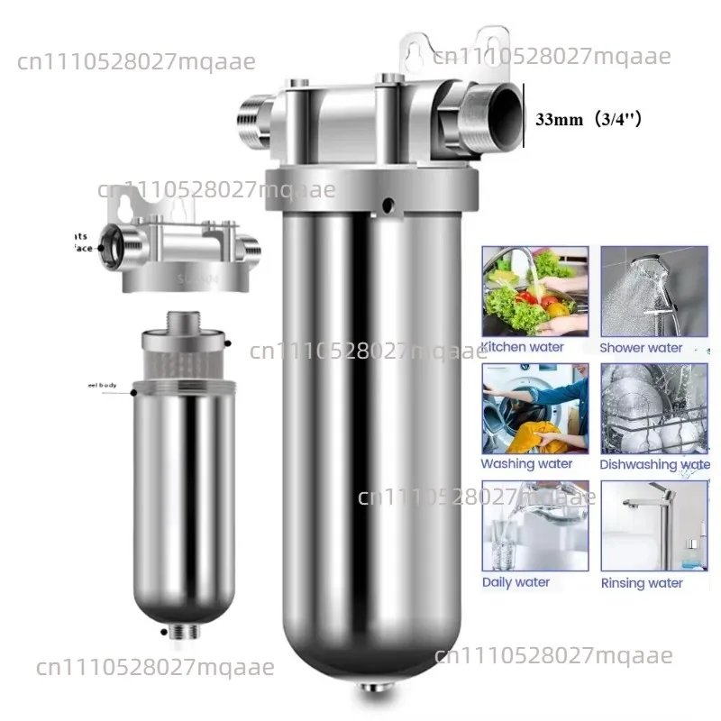 10 Inch 304/316 Stainless Steel Filter, Industrial, Front Water Purifier/pressure Resistance 4 Minutes 6 Minutes 1 Inch