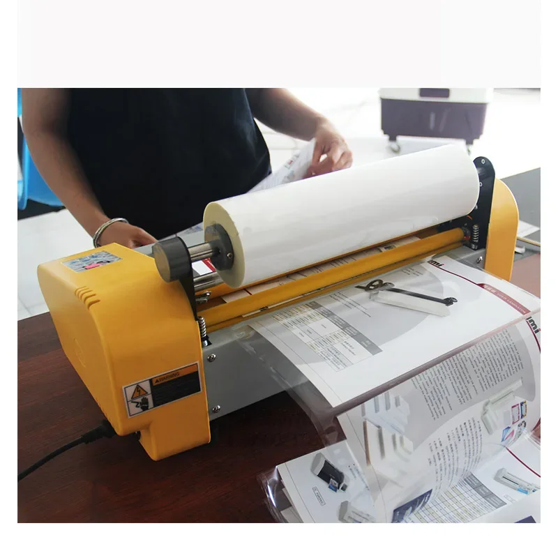 Cold & Hot Laminating Machine A3 Photo Film Laminating Machine Multifunctional Cold Plastic Electric Sealing Machine Laminator