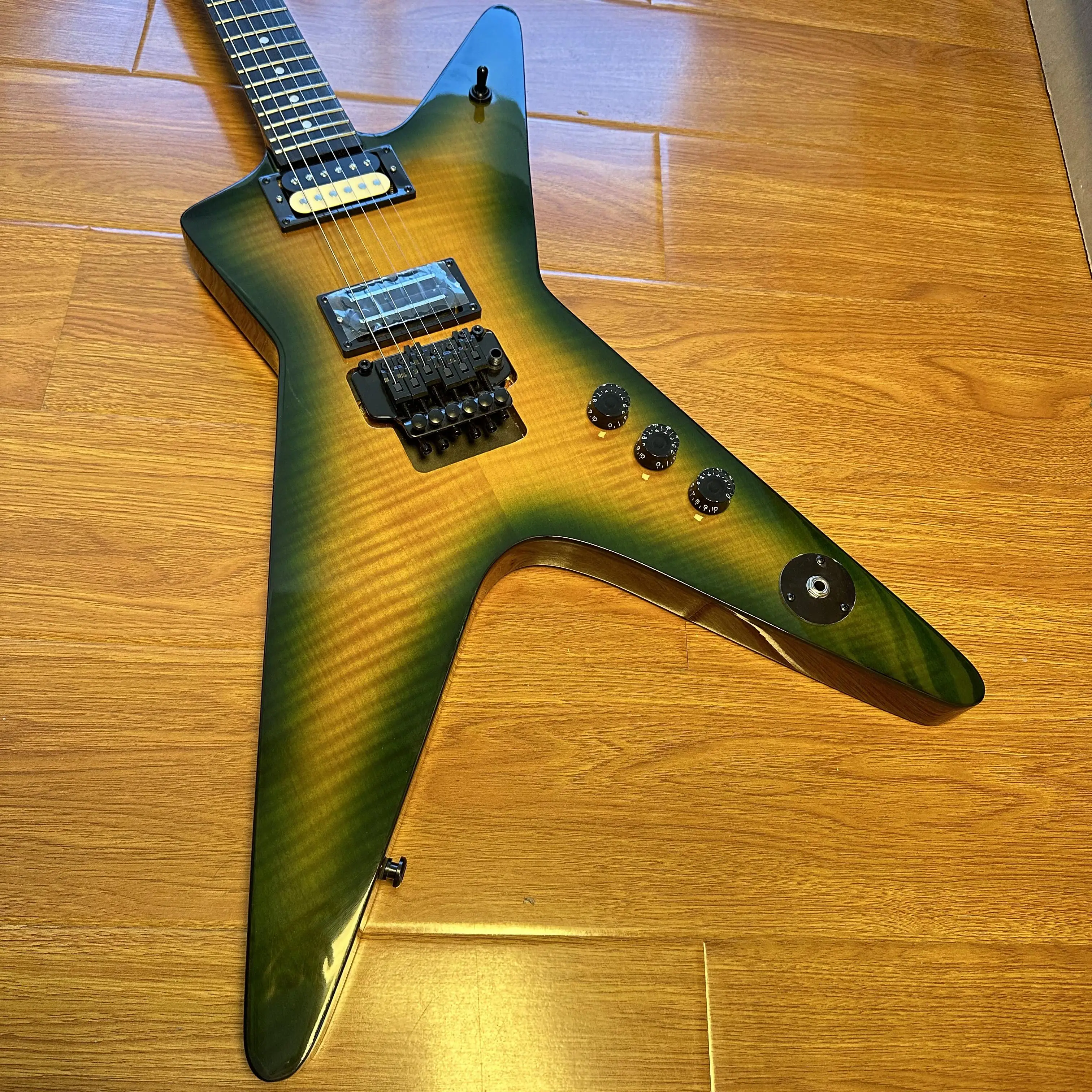 Green Burst Dime Slime Electric Guitar ML Model Flamed Maple Dimebag Signature Free shipping