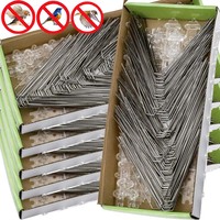 1/5x Stainless Steel Garden Bird Pigeon Spikes Repellent Spike Anti-Climbing Fence Balcony Isolation Roof Fence Outdoor Repeller
