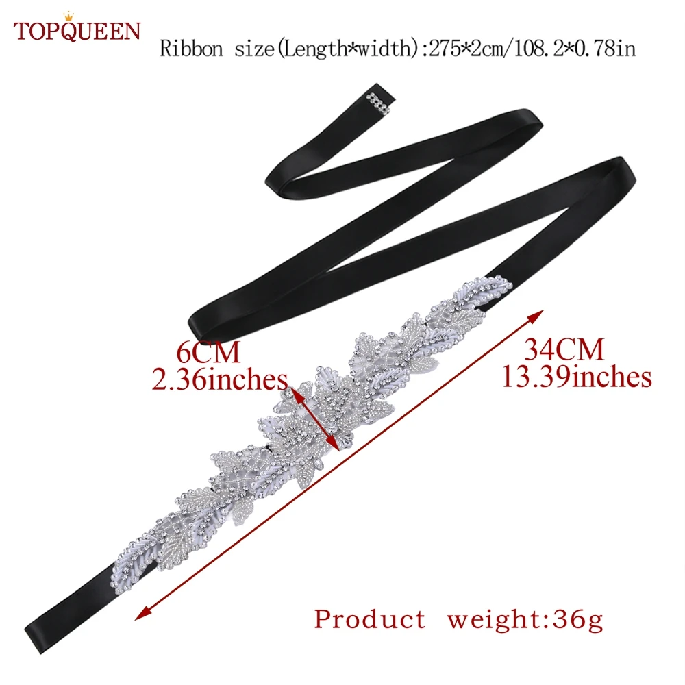 TOPQUEEN S110 Thiết Kế Mới Dây Nữ Cô Dâu Tay Cô Dâu Nữ Cưới Tối Váy Dự Tiệc Tất Ren Kim Cương