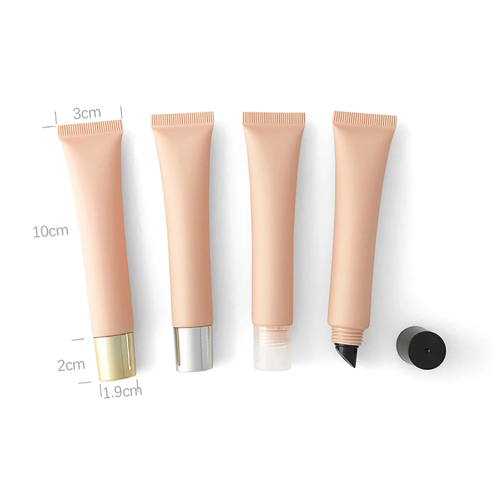 20ml 20g abricot lèvres miel crème pour les yeux Tube souple rouge à lèvres brillant à lèvres rechargeable bouteille à presser récipient cosmétique vide