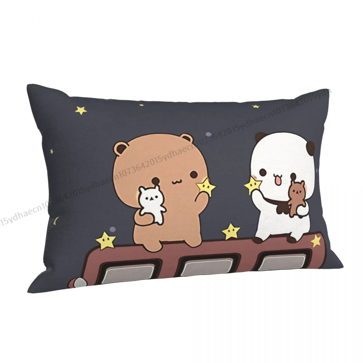 Watching The Moon Together Polyester Pillowcase Bubu and Dudu Anime Sofa Decorative Reusable Pillow Cover Pillowcase