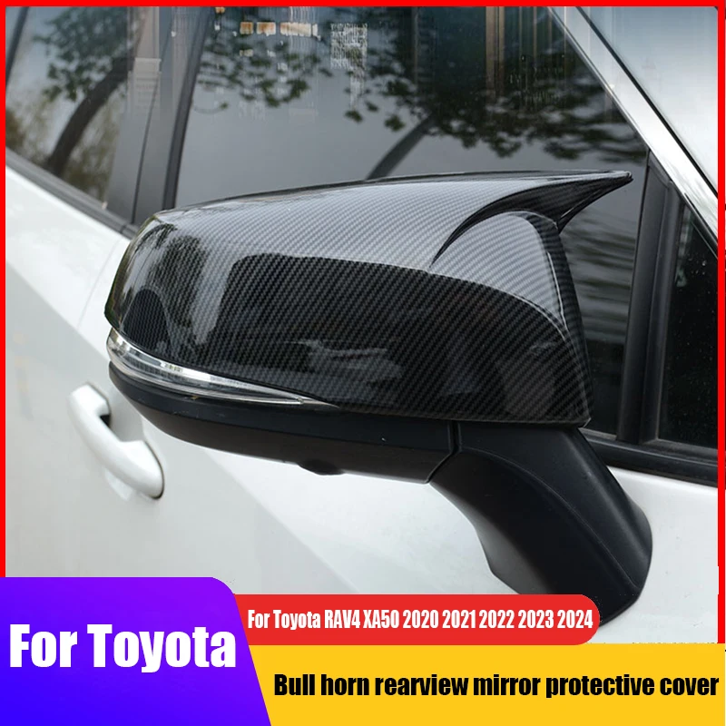 

For Toyota RAV4 XA50 2021 2022 2023 2024 Sharp angle rearview mirror protective cover exterior modification parts