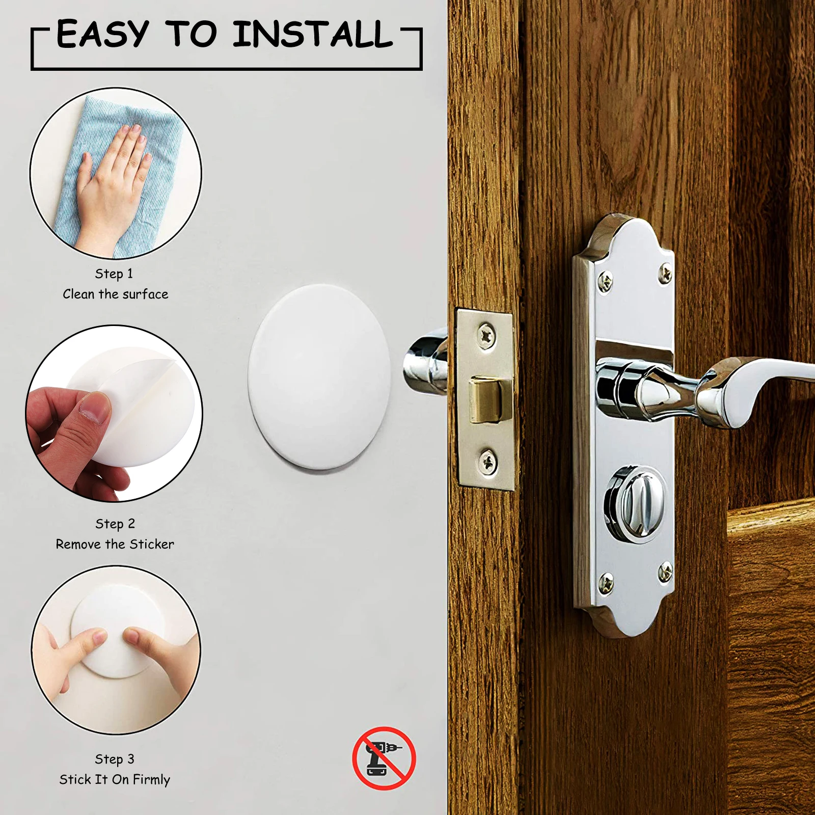 

4PCS Silicone Anti Collision Door Mat Large Size Sound Dampening Pads Self Adhesive Bumper Wall Protector Cushion for Furniture