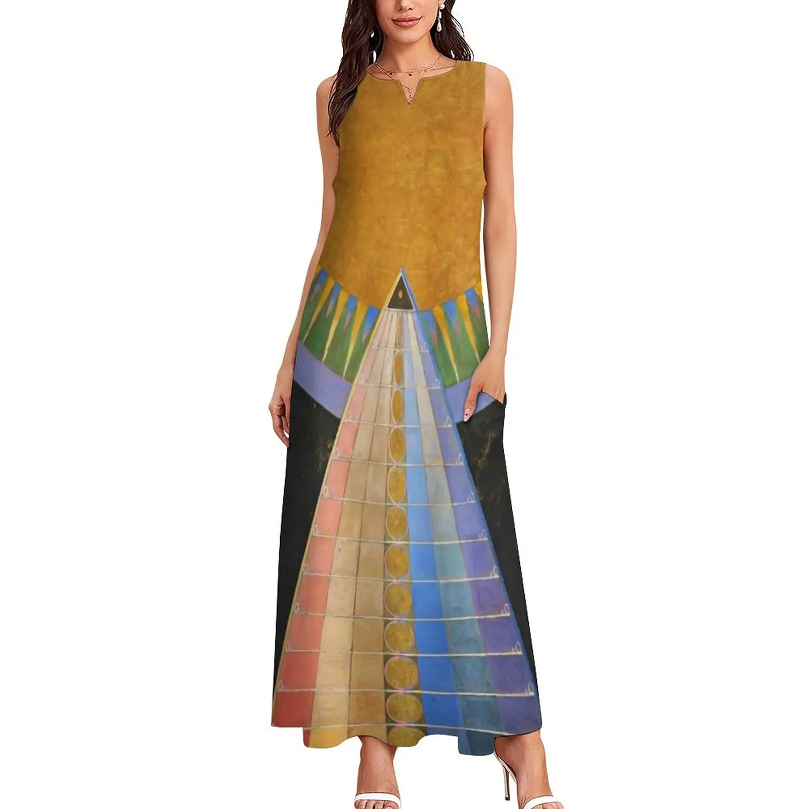 Hilma af klint - Altarpiece Long Dress elegant women's dresses sale dresses for women 2025 dresses with long sleeves Dress