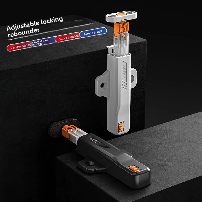 Cabinet Push Latch Touch Open Catch, No Handle Pop Up Mechanism for Wardrobe Door