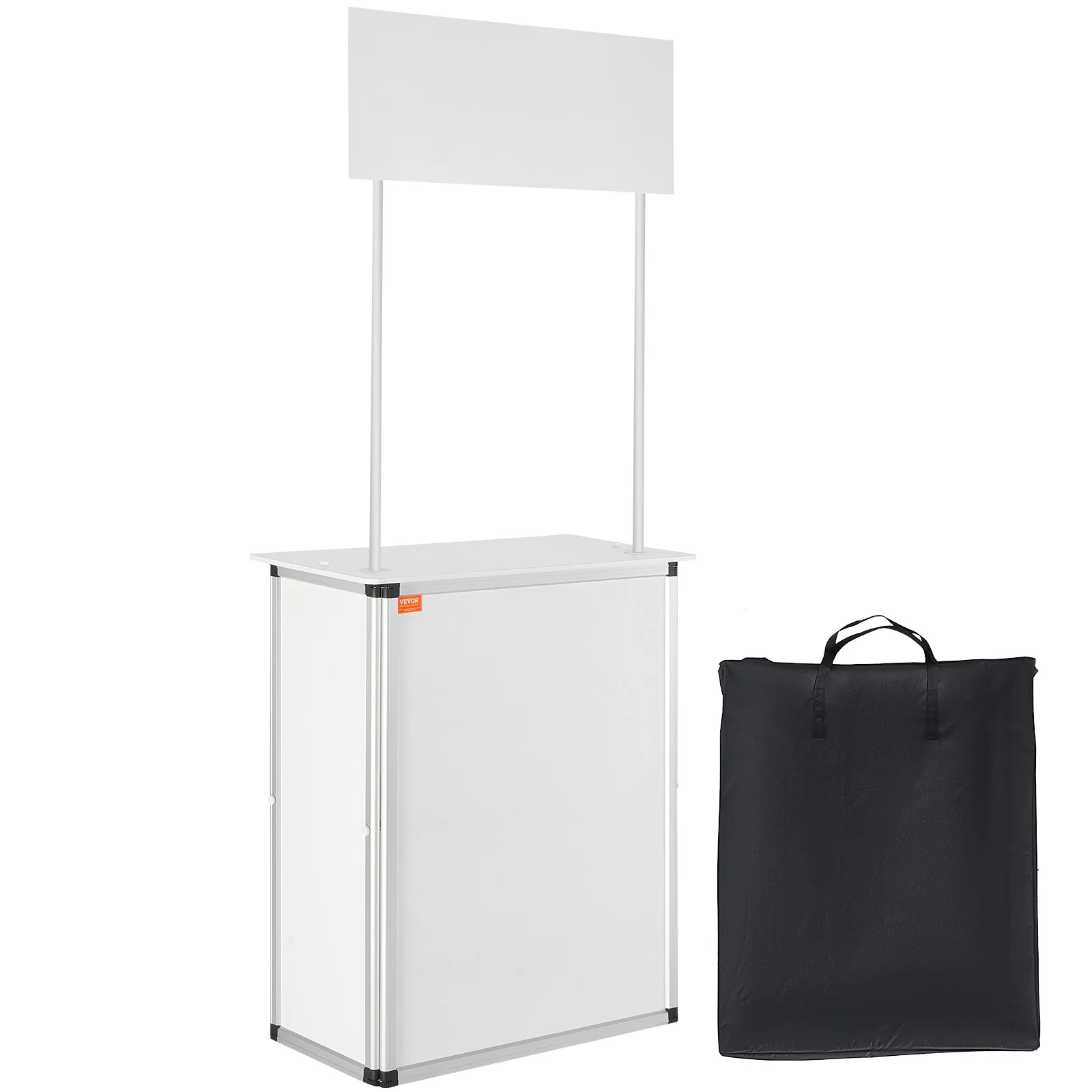 SucceBuy Promotion Counter Table Portable Tradeshow Podium Table Display Exhibition Counter Stand Booth Fair  PopUp Podium Table