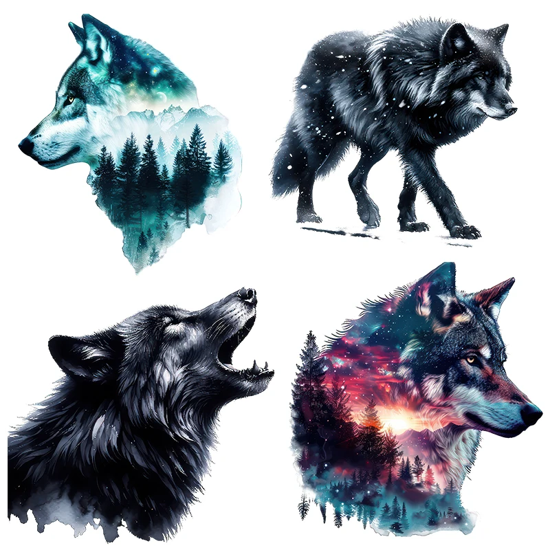 Three Ratels QD183 Fierce powerful wolf personality animal wall stickers for room decoration  computer stickers car body decals