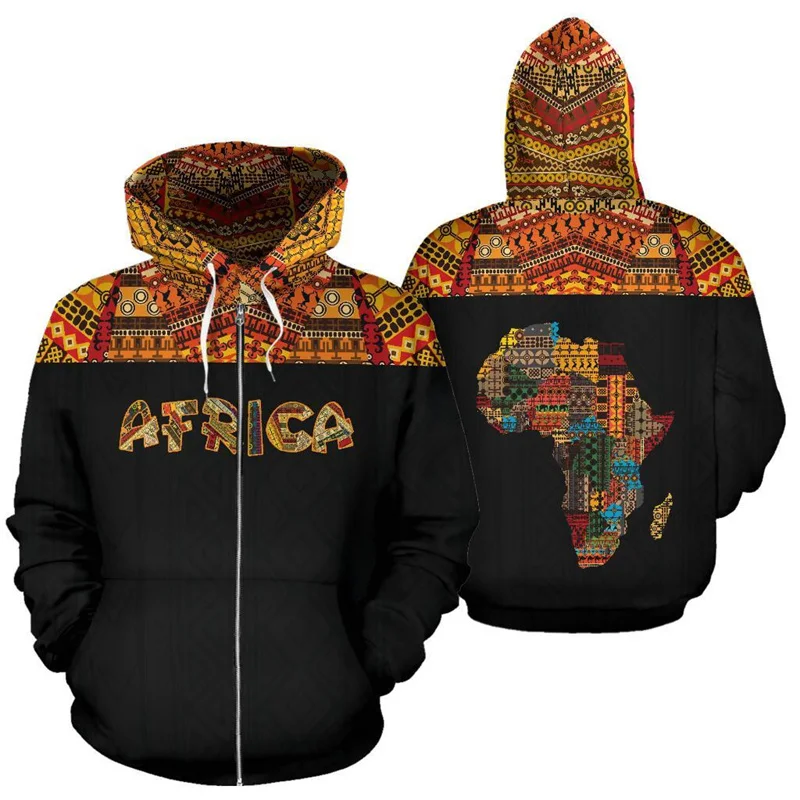 African American Personalized African Lion Power Hooded 3D Printed Hoodies Mens Womens Fashion Oversize Sweatshirts Pullover Top