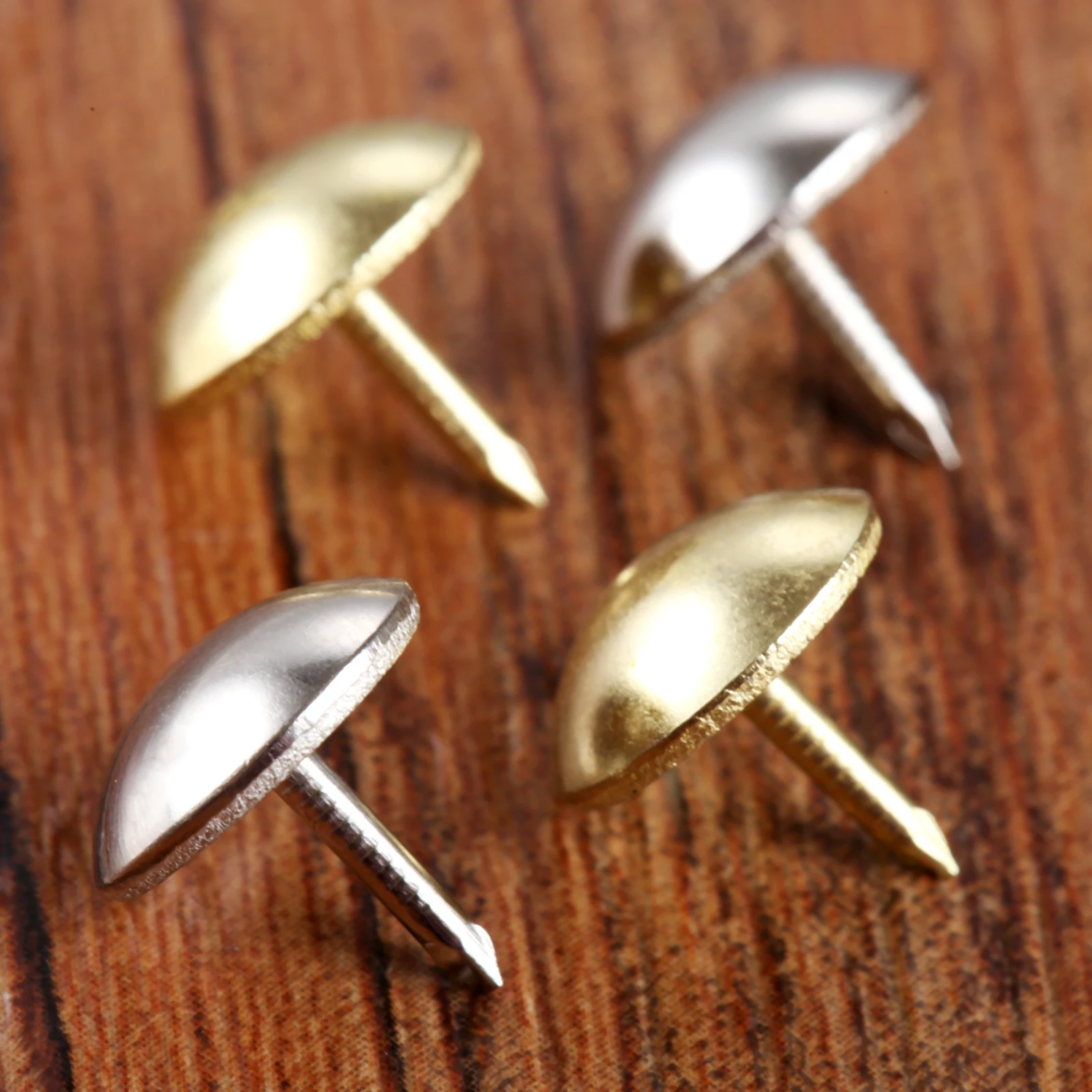 100pcs Upholstery Nails Silver/Gold 11*11mm Nails Sofa Studs Pins Tacks Jewelry Box Basket Furniture Hardware
