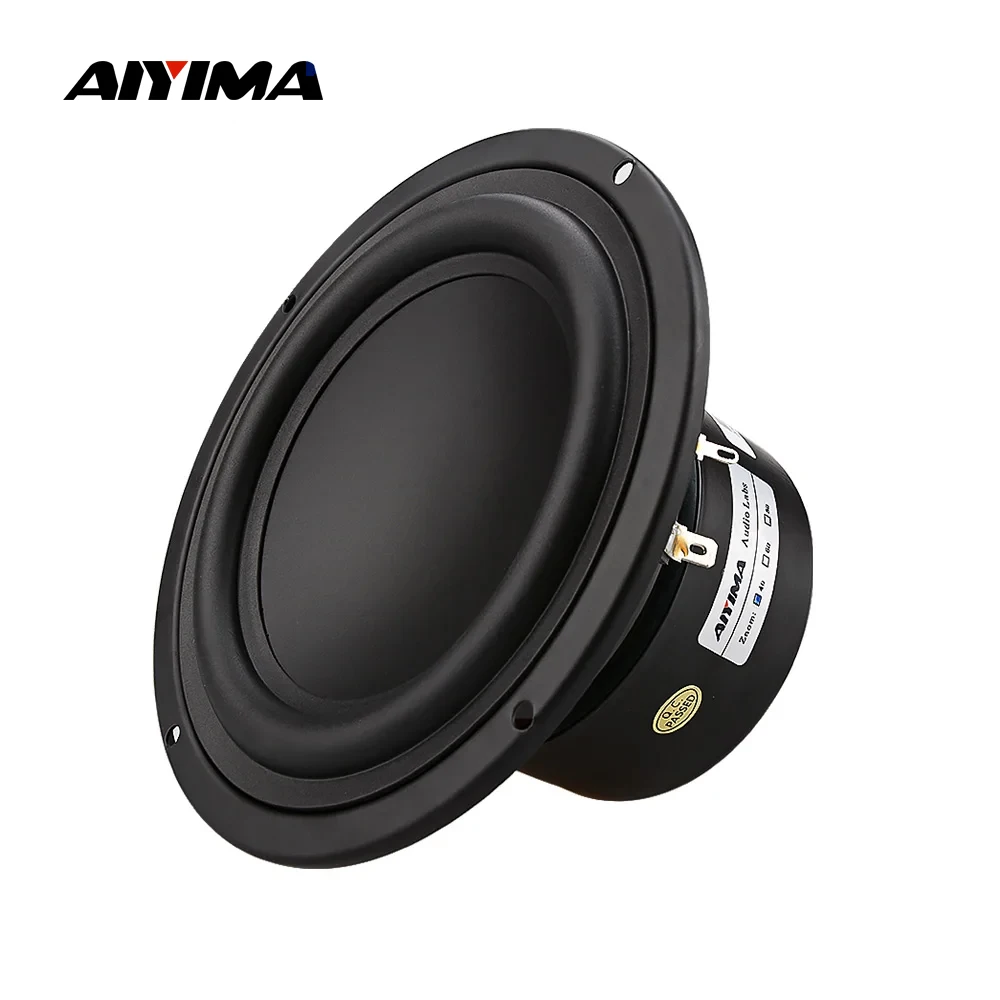 AIYIMA 1Pcs 5.25 Inch Subwoofer Column 4 8 Ohm 40W Woofer Speaker Strong Bass Home Theater For Bookshelf Speaker Car Audio DIY