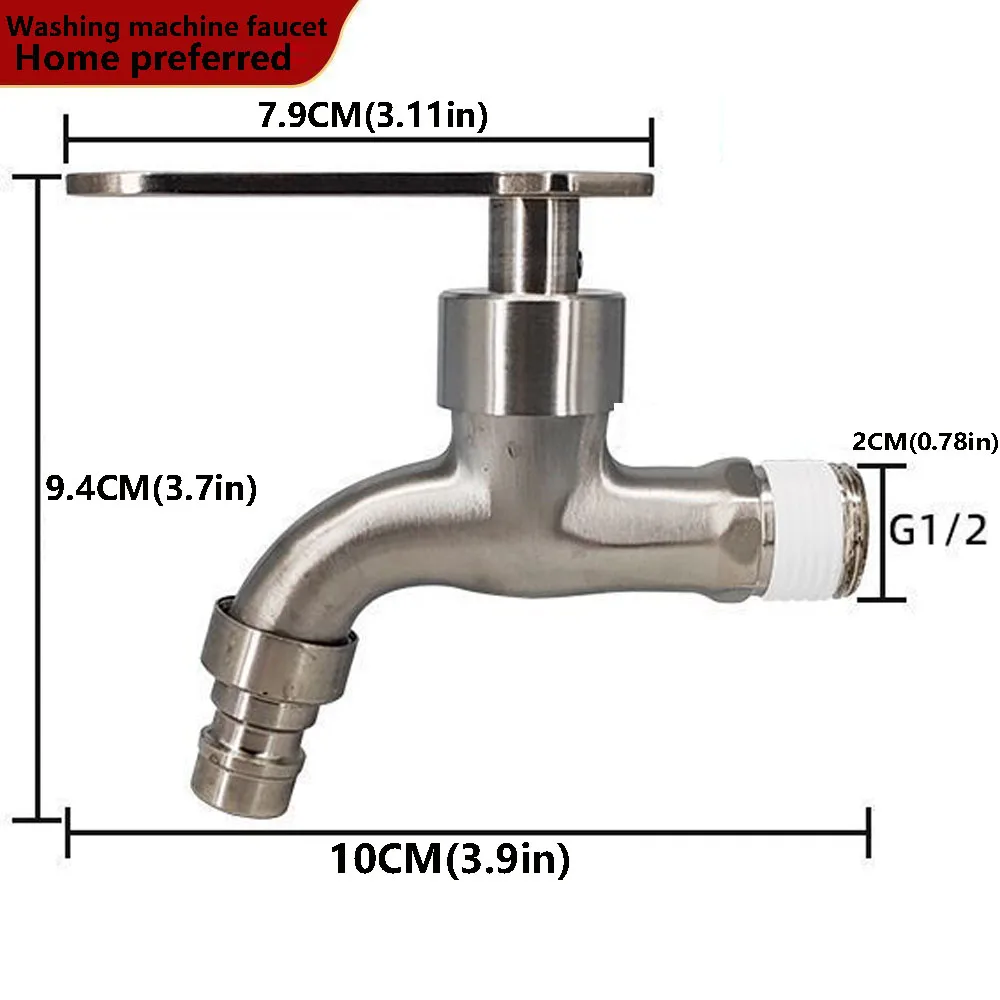 

Zinc Alloy Stainless Steel Faucet - Modern Brushed Finish Quick-Open Needle Valve, Single Hole Installation for Kitchen Bathroom