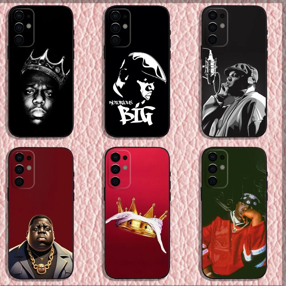 

Rapper Notorious B-Biggie Small Phone Case For Samsung S24,S21,S22,S23,S30,Ultra,S20,Plus,Fe,Lite,Note,10,9,5G Black Soft Shell