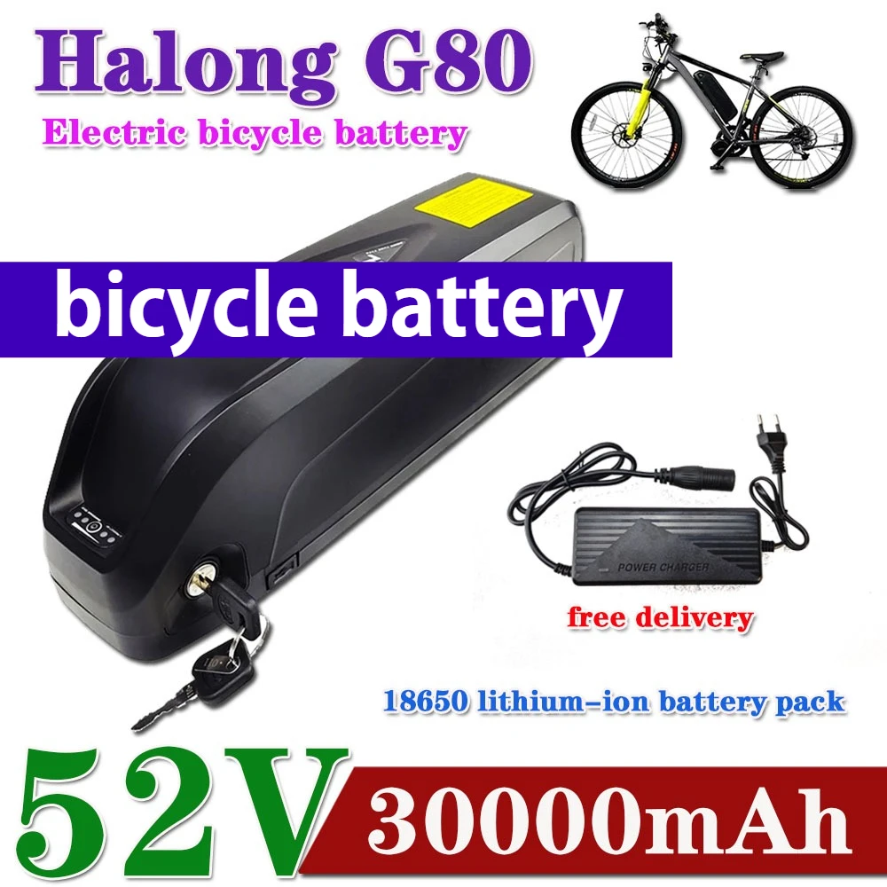 

For motor Electric Mountain Bike Hailong G80 52V battery 30Ah Lithium Battery Pack With BMS