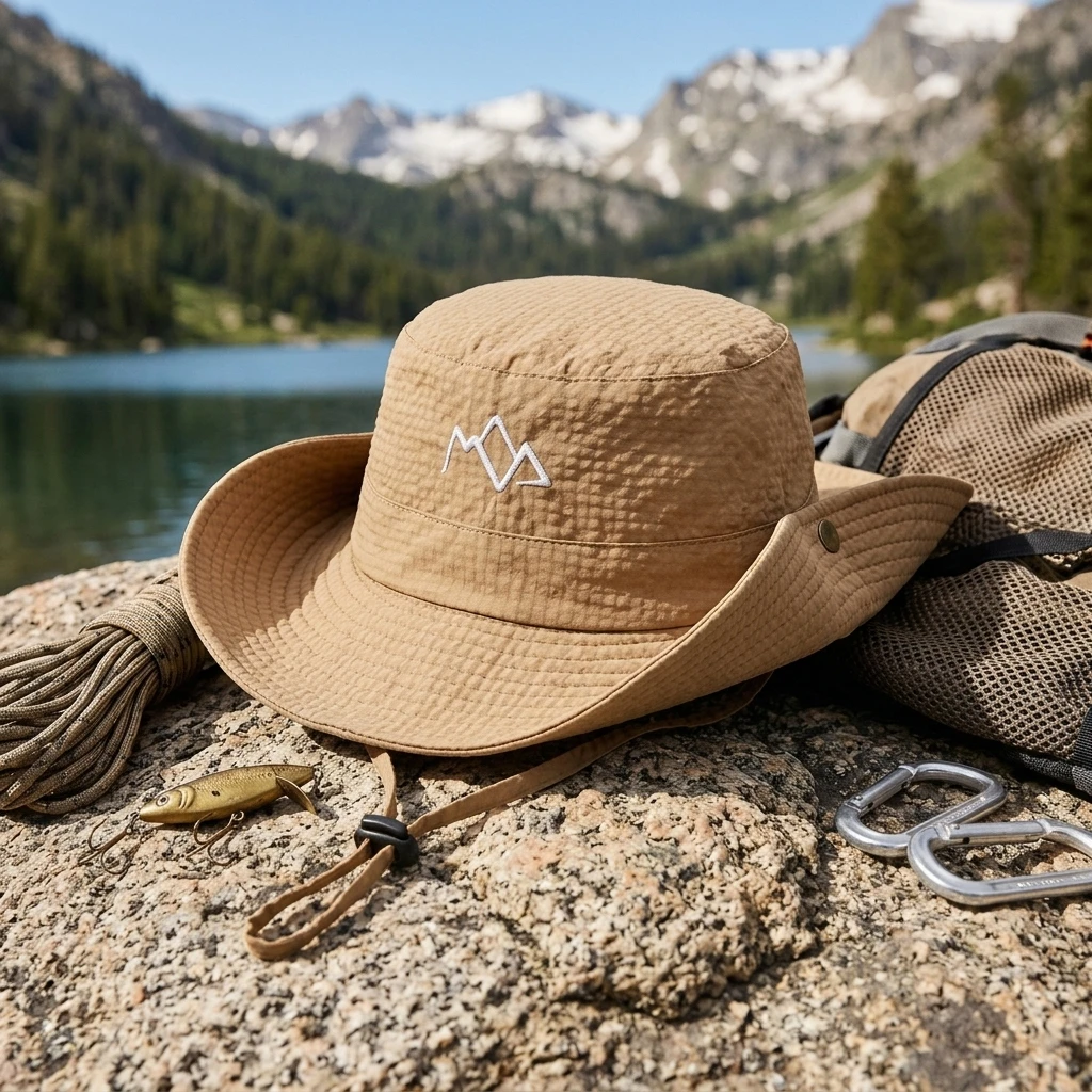 Fisherman Hat Unisex Embroider - Bucket Hat Embroidered ulasan dan harga